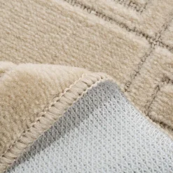 Dywany Do Prania W Pralce|Dywaniki Łazienkowe|inny 2 dywaniki łazienkowe MELO – komplet, kremowy