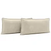 Poduszki Premium|Poszewki I Poduszki Dekoracyjne|Werdomo 2 poduszki welurowe beż LEA 35x55 cm