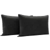 Poduszki Premium|Poszewki I Poduszki Dekoracyjne|Werdomo 2 poduszki welurowe czarne LEA 60x75 cm