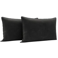 Poduszki Premium|Poszewki I Poduszki Dekoracyjne|Werdomo 2 poduszki welurowe czarne LEA 60x75 cm