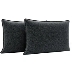 Werdomo 2 poduszki welurowe szare w cętki LEA 35x55 cm