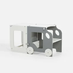 inny 2 w 1 pomocnik i stolik dziecięcy GUSISI szaro-biały