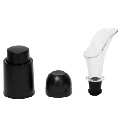 Akcesoria Do Wina I Drinków| Akcesoria do wina nalewak, korek, 3 elementy