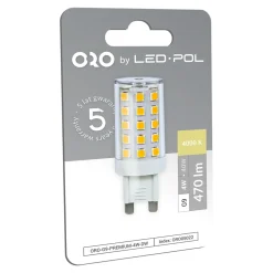 Żarówki Klasyczne|LED-POL Żarówka LED barwa neutralna G9 4W ORO-G9-PREMIUM-4W-DW