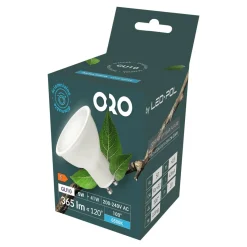 LED-POL Żarówka LED barwa zimna ORO-ATOS-GU10-5W-CW-DIMM
