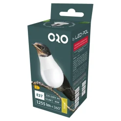 LED-POL Żarówka LED E27 10,5W barwa ciepła ORO-ATOS-E27-A60-10,5W-WW