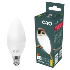 LED-POL Żarówka LED E14 5W barwa ciepła ORO-E14-C37-TOTO-5W