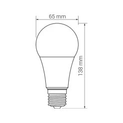 LED-POL Żarówka LED E27 17W barwa ciepła ORO-ATOS-E27-A65-17W-WW