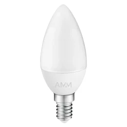 LED-POL Żarówka LED E14 4,9W barwa ciepła AMM-E14-C37-4,9W-WW