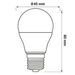 Żarówki Klasyczne|LED-POL Żarówka LED E27 8W barwa ciepła ORO-E27-G45-TOTO-8W-WW