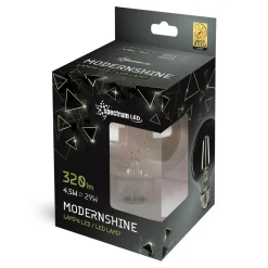 Żarówki Ozdobne| Żarówka LED E27 4,5W barwa neutralna GLOB G125 COG MODERNSHINE SPECTRUM