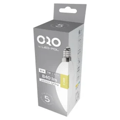 LED-POL Żarówka LED E14 7W barwa neutralna ORO-PREMIUM-E14-C37-7W-XP