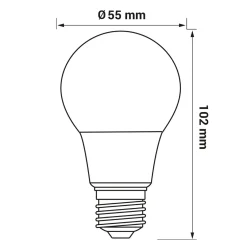 Żarówki Klasyczne|LED-POL Żarówka LED E27 5W barwa neutralna ORO-ATOS-E27-A55-5W-DW