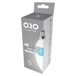 Żarówki Klasyczne|LED-POL Żarówka LED E14 7W barwa zimna ORO-PREMIUM-E14-C37-7W-XP