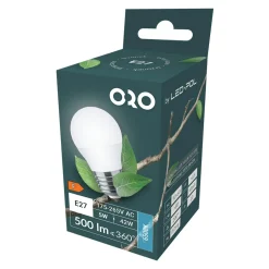 LED-POL Żarówka LED E27 5W barwa zimna ORO-E27-G45-TOTO-5W-CW