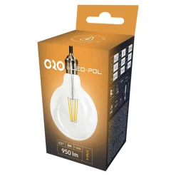 LED-POL Żarówka LED E27 8W ORO-E27-G125-FL-CLARO-8W-WW barwa ciepła