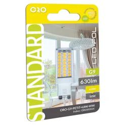 LED-POL Żarówka LED G9 4,8W barwa ciepła ORO-G9-PETIT-4,8W-WW