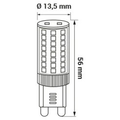LED-POL Żarówka LED G9 4,8W barwa neutralna ORO-G9-PETIT-4,8W-DW