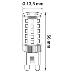 LED-POL Żarówka LED G9 4W barwa zimna ORO-G9-PREMIUM-4W