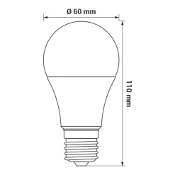LED-POL Żarówka LED RGB E27 6,5W ORO-E27-A60-6,5W-RGB
