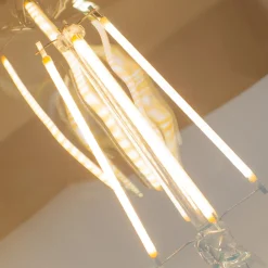 Żarówki Ozdobne|LED-POL Żarówka ozdobna LED E27 6W barwa ciepła ORO-E27-G80-FL-AMBER-6W-DIMM