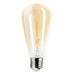 Żarówki Klasyczne|LED-POL Żarówka ozdobna retro LED E27 1,3W barwa ciepła ORO-E27-ST64-FL-AMBER-1,3W-WW