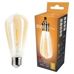 Żarówki Klasyczne|LED-POL Żarówka ozdobna retro LED E27 1,3W barwa ciepła ORO-E27-ST64-FL-AMBER-1,3W-WW