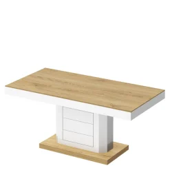 Stoliki Kawowe| Ława LIMENA MINI dąb słoneczny / biały