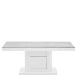 Ława LIMENA MINI MAT nadruk szary kamień / biały