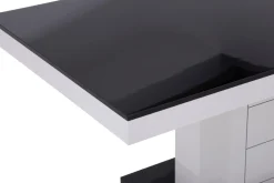 Ława LIMENA MINI połysk czarna / biała