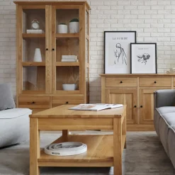 inny Ława lite drewno dąb naturalny STELLA