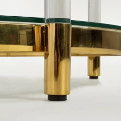 Stoliki Kawowe|inny Ława okrągła ze złotym dekorem ECCONOD