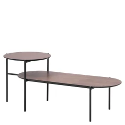 Ława owalna z 2 blatami EXFURNI