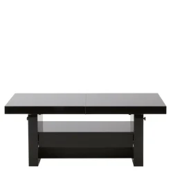 Ławostoły|Stoliki Kawowe| Ława rozkładana AVERSA czarna