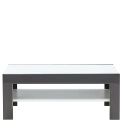 Stoliki Kawowe| Ława SIMPLE połysk biała / grafit