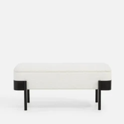 Ławki|inny Ława tapicerowana biała INIDEX