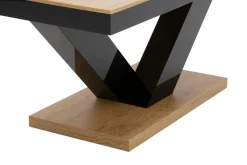 Ława VICTORIA MINI czarna / dąb słoneczny