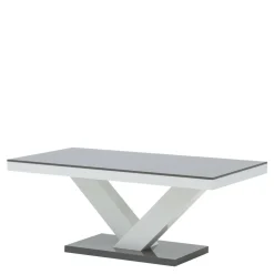 Stoliki Kawowe| Ława VICTORIA MINI połysk biała / szara