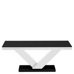 Ława VICTORIA MINI połysk biała / czarna