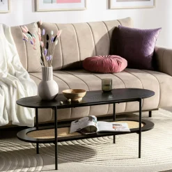 Stoliki Kawowe|inny Ława z rattanem owalna HOMEKT