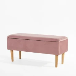 Ławki| Ławka ze schowkiem różowa KAVENTO