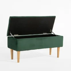 Ławki| Ławka ze schowkiem zielony KAVENTO