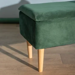 Ławki| Ławka ze schowkiem zielony KAVENTO