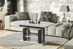 Ławostół z białą półką DIOR