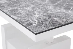 Ławostół z szufladą AVERSA LUX biały połysk / nadruk marmur połysk