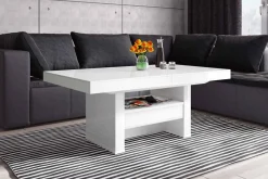 Ławostół z szufladą AVERSA LUX połysk biały