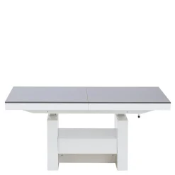 Ławostół z szufladą AVERSA LUX połysk szary / biały