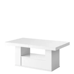 Ławostół z szufladą MALAGA połysk biały