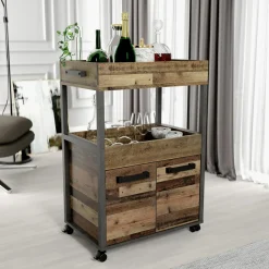 Barki|FORTE Barek na kółkach HOME BAR vintage