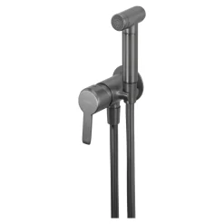 Deante Bateria bidetowa podtynkowa ze słuchawką typu bidetta titanium ARNIKA